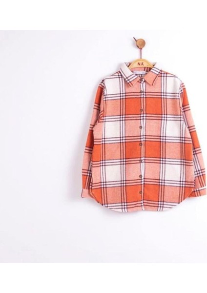 Kız Çocuk Kareli Kutulu Gömlek