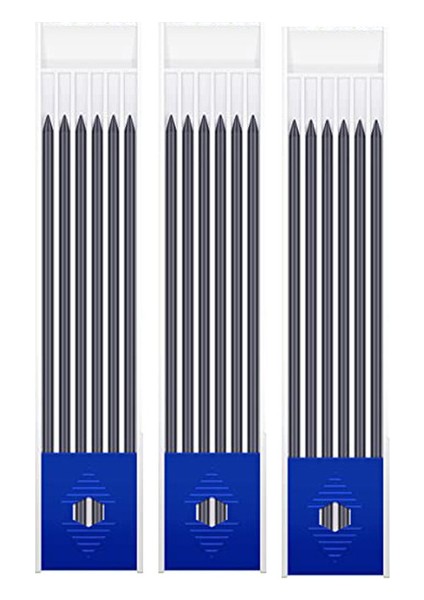 3 Kutu Siyah Kurşun Katı Kalem Kontrplak Ahşap Üzerinde Markalama Için Mekanik Otomatik Marangozlar Markalama 2.8mm Siyah Kırmızı Sarı Derin Delik Işareti Açar (Yurt Dışından)