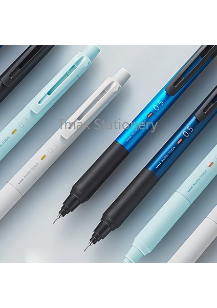 Buz Mavisi 0.3mm Unı Mekanik Kurşun Kalem M3/5-Ks Siyah Teknoloji Yükseltilmiş Kuru Toga Kurşun Çekirdek Kendi Kendine Dönme 0.3/0.5mm Öğrenci Yazma Çizimi (Yurt Dışından)