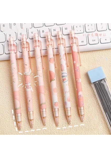 2 Adet Rastgele 2 Adet Sevimli Şeftali Mekanik Kurşun Kalemler Kawaii 0.5mm Otomatik Kalemler Bileme Olmayan Kalemler Kore Kırtasiye Okul Ofis Malzemeleri (Yurt Dışından) indirimleri
