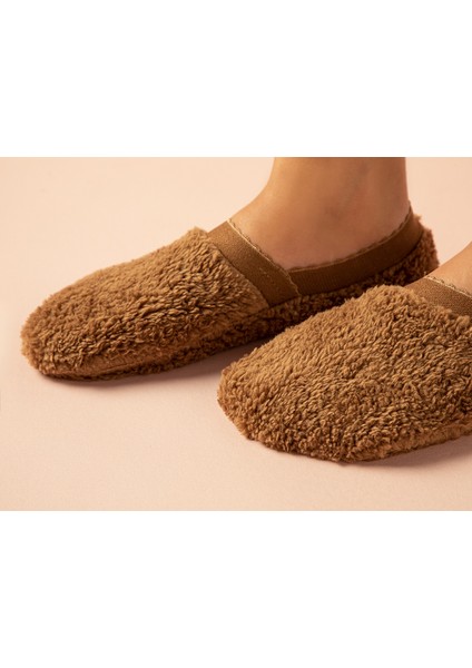 New Soft Kadın Peluş Çorap 36-40 Kahverengi. fiyatları