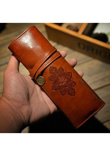 Gösterir 1 Adet Vintage Retro Alacakaranlık Efsanesi Kalem Çantası Vampir Makyaj Kozmetik Rulo Kalem Kutusu Okul Malzemeleri (Yurt Dışından)
