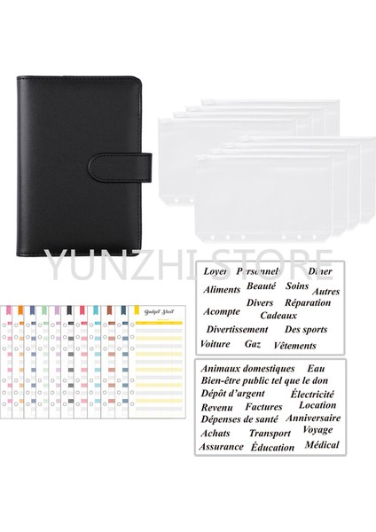 Siyah A6 A6 Bütçe Bağlayıcı Kitleri Dizüstü Dıy Günlüğü Planlayıcısı Organizatör 8 Adet Cepler Okul Tedarikçisi 2 Adet Fransız Alfabesi Çıkartmalar (Yurt Dışından) fiyatları