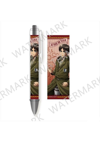 Stil 1 Anime Kalemler Titan Mekanik Kurşun Kalem Japon Kırtasiye Eren Jaeger Mikasa Ackerman Okul Ofis Yazma Malzemeleri (Yurt Dışından)