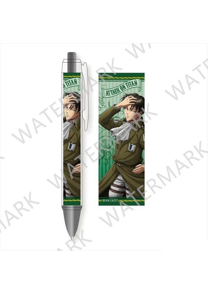 Stil 1 Anime Kalemler Titan Mekanik Kurşun Kalem Japon Kırtasiye Eren Jaeger Mikasa Ackerman Okul Ofis Yazma Malzemeleri (Yurt Dışından)