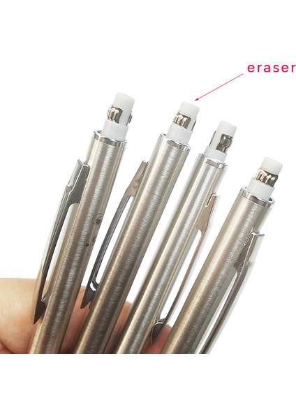 0.5 Kalem ve Kurşun Yaratıcı Metal Mekanik Kurşunkalemler Basit Öğrenciler Yazma Kroki Boyama Kalemler 0.3/0.5/0.7/0.9/2.0mm Kurşun Yazma Malzemeleri (Yurt Dışından)