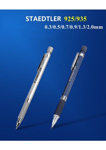 925 25 1 Adet 0.3mm Staedtler 925 25/35 Mekanik Kurşun Kalem 0.3/0.5/0.7/0.9/1.3/2.0mm Öğrenci Çizimi Düşük Yerçekimi Merkezi Kırılmaya Dayanıklı Kurşun (Yurt Dışından)