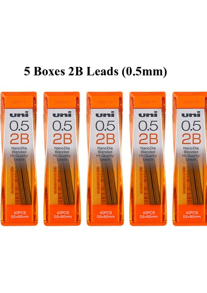 5 Kutu 2b Tip B Uni Alfa-Gel Anahtarı Mekanik Kurşun Kalem, Tutma Kuru Toga Otomatik 0,3 0,5 mm Yumuşak Rahat Kavrama M5-1009GG Sınırlı Üretim (Yurt Dışından)