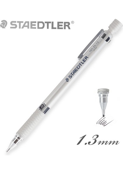 Gümüş 1.3mm Staedtler Metal Çubuk Mekanik Kurşun Kalem 925 25/35 0.3/0.5/0.7/0.9/2.0mm, Kroki Çizim Çizim Kalemi (Yurt Dışından)