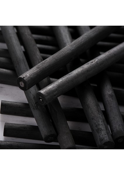 4-5 mm 25 Adet Söğüt Kömürü Sopa Kömür Kalem Özel Yumuşak Kömür Kroki Karbon Suda Çözünür Sanat Harkömür Şerit Boyama Malzemeleri (Yurt Dışından) fırsatları