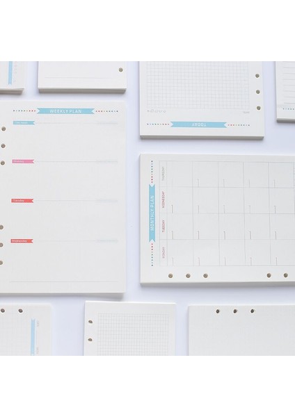 Izgara A5 2023 40 Sayfa Kawaii A5 A6 Gevşek Yaprak Defter Kağıdı Dolum Spiral Bağlayıcı Dizin Iç Sayfalarnokta Izgara Çizgi Planlayıcısı Gündem (Yurt Dışından) fiyatları