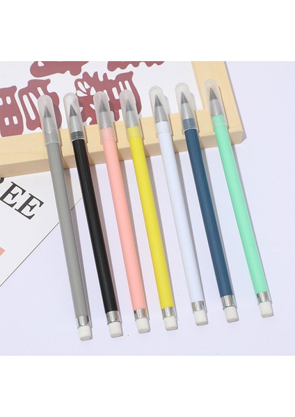 Siyah Set Sonsuz Ebedi Kalem Yedek Uç ile Yeniden Kullanılabilir Sınırsız Yazma Sonsuz Kalem Ev Ofis Okul Malzemeleri Hb Kalem (Yurt Dışından)