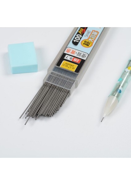0.5mm 100 Adet/kutu Grafit Kurşun 2b Mekanik Kurşun Kalem Dolum Plastik Otomatik Kurşun Kalem Kurşun (Yurt Dışından) fiyatları