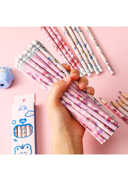 10 Adet/takım Karikatür Hb Standart Kroki Kalem Kawaii Ahşap Kalem Karikatür Sanat Malzemeleri Kırtasiye Hediye Öğrenci Çocuklar Için Okul (Yurt Dışından) fiyatları