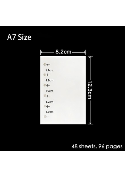A7 Çizgili Yüksek Kaliteli Telli Defter A7 Insert Yedekler 6 Delik Gevşek Yaprak Spiral Günlüğü Planlayıcısı Iç Çekirdek 100G Kağıt (Yurt Dışından)