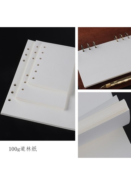 A7 Çizgili Yüksek Kaliteli Telli Defter A7 Insert Yedekler 6 Delik Gevşek Yaprak Spiral Günlüğü Planlayıcısı Iç Çekirdek 100G Kağıt (Yurt Dışından)