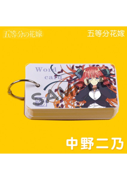 A-90 Nakano Miku 9x5.5cm Özetin Özeti Beşizler Mini Gevşek Yaprak Defter Yırtılabilir Halka Toka Kelime Kitabı Kartı Kawaii Bloknot Çocuk Anime Kırtasiye (Yurt Dışından) indirimleri