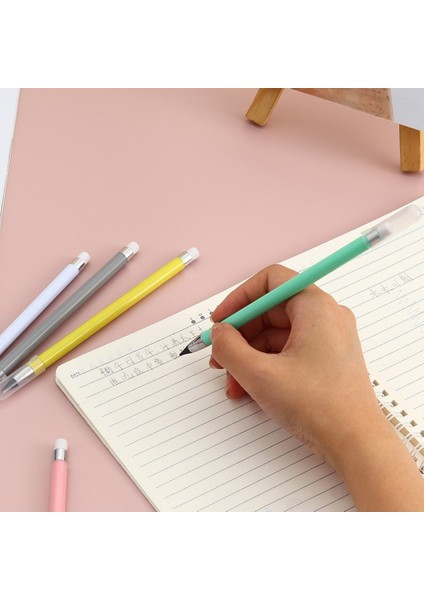 Pembe Set Sonsuz Ebedi Kalem Yedek Uç ile Yeniden Kullanılabilir Sınırsız Yazma Sonsuz Kalem Ev Ofis Okul Malzemeleri Hb Kalem (Yurt Dışından) indirimleri