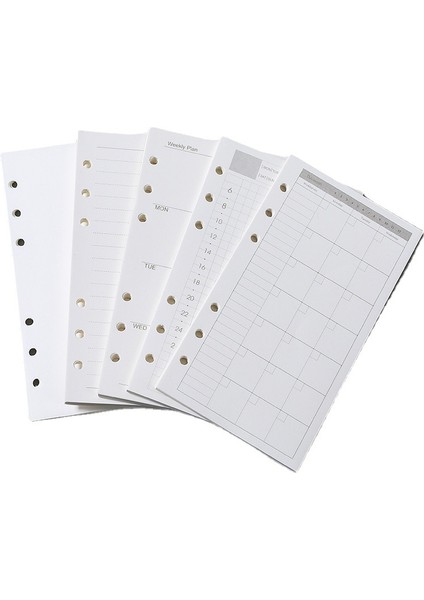 Yapılacaklar Listesi A6 A5 A6 A7 Gevşek Yaprak Defter Dolumu Spiral Ciltleyici Iç Sayfa Haftalık Aylık Yapılacaklar Çizgisi Nokta Izgara Içi Kağıt Kırtasiye (Yurt Dışından)