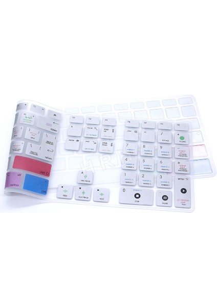 Hrh Logic Pro x Kısayol Tuşu Tasarımı Klavye Kapak Kaplaması Apple Klavye Için Sayısal Tuş Takımlı Kablolu USB iMac G6 Masaüstü Pc Için Kablolu (Yurt Dışından)