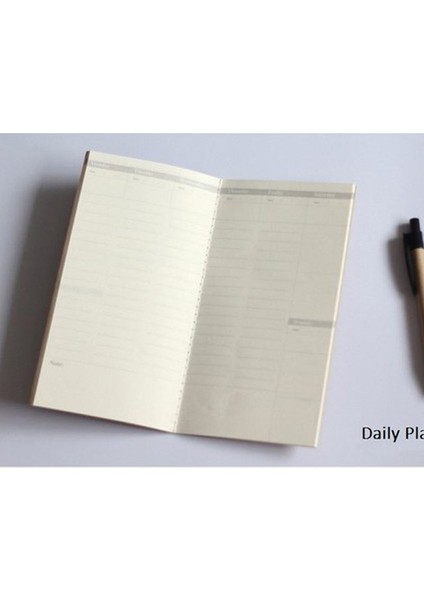 Günlük Cep Standart/cep Kraft Kağıt Defter Boş Not Defteri Günlük Dergisi Gezgin Not Defteri Dolum Planlayıcısı Organizatör Dolgu Kağıdı (Yurt Dışından)