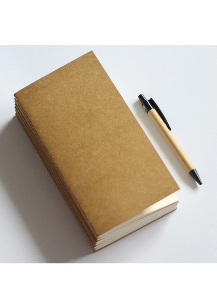 Günlük Cep Standart/cep Kraft Kağıt Defter Boş Not Defteri Günlük Dergisi Gezgin Not Defteri Dolum Planlayıcısı Organizatör Dolgu Kağıdı (Yurt Dışından) modelleri