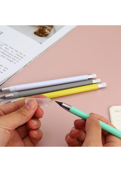 Pembe Mürekkepsiz Ebedi Kalem Sınırsız Yazma Hiçbir Mürekkep Hb Kalem Kroki Boyama Aracı Okul Ofis Malzemeleri Çocuk Için Hediye Kırtasiye (Yurt Dışından)