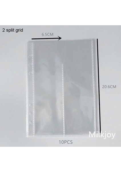 A5 2 Bölünmüş 10 Adet Çanta A5 A5 A6 Glitter Pul Bağlayıcı Fotocard Kitap Toplama Gevşek Yaprak Bağlayıcı Defter Kapağı Öğrenci Kırtasiye Planlayıcısı Kpop Albümü (Yurt Dışından)