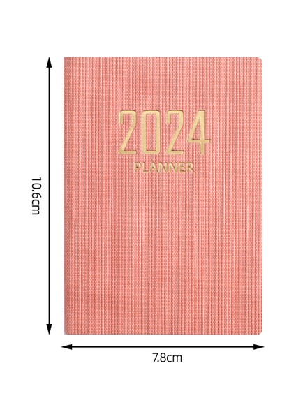 A7 Gündem 2024 Dizüstü Haftalık Planlayıcı Defterler Günlüğü Caderno Yapılacaklar Listesi Cep Not Defteri Diario Takvim Ofis Papelaria Not Defteri (Yurt Dışından)