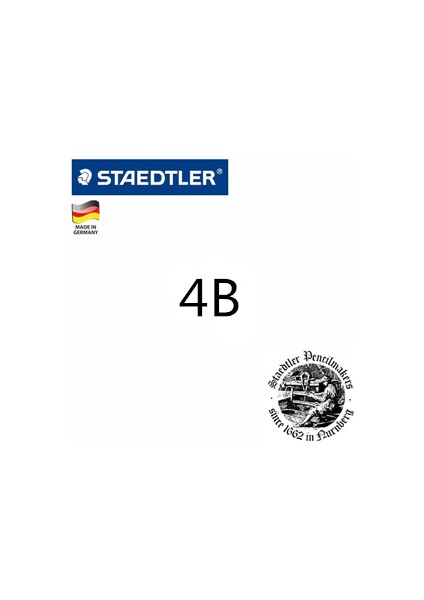 As Pic STAEDTLER-100 Mars Lumograph Kroki Boyama Ahşap Kalem 4 Adet/grup F/6h/5h/4h/3h/2h/h/b/2b/3b/4b/5b/6b/7b/8b (Yurt Dışından)