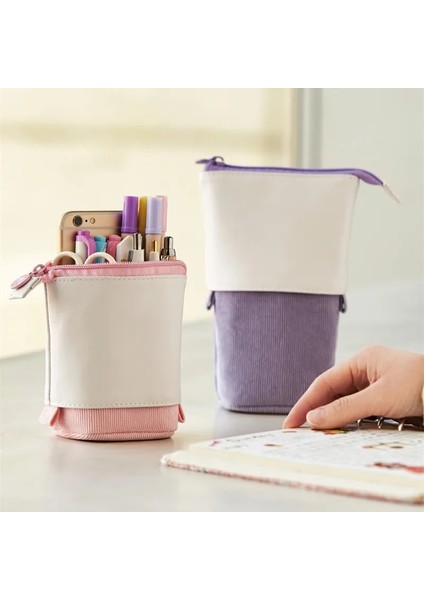 N Yaratıcı Geri Çekilebilir Kalem Kutusu Ofis Okul Kırtasiye Malzemeleri Saklama Çantası Kawaii Dıy Kalem Kutuları Çocuk Sevimli Kalemlik Kutusu (Yurt Dışından) fırsatları