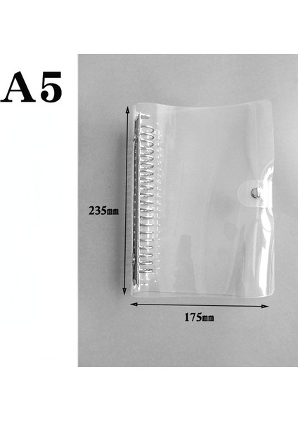 A5 20 Delik A5 Cetvel A4 B5 A5 A6 A7 Pp Mat Buzlu Planlayıcısı Gündem Dokibook 6 Delik Gevşek Yaprak Spiral Defter Organizatör (Yurt Dışından)