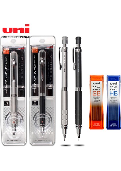 5 Kutu 2b Talepleri Uni Kuru Toga Mekanik Kurşun Kalem M5-1017 Rulet Modeli Otomatik Olarak Döndür Uç 0.5mm Sanat Kroki Boyama Ofis Okul Malzemeleri (Yurt Dışından) fiyatları