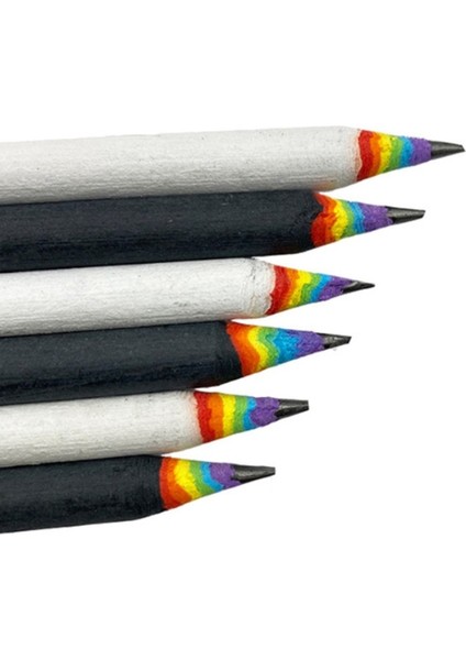 Beyaz 5 Pcs Gökkuşağı Kalem 2b Kalem Siyah Beyaz Takım Elbise Yaratıcı Kişilik Öğrenci Kalem Gökkuşağı Kalem (Yurt Dışından) fiyatları
