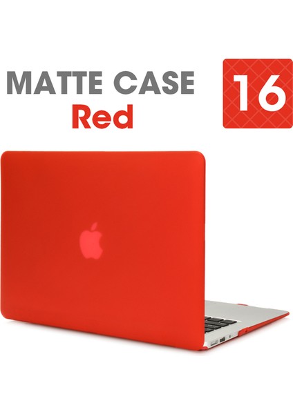 Mat Kırmızı Pro Retina 15 A1398 Laptop Kılıf Apple Macbook Mac Kitap Hava Pro Retina Yeni Dokunmatik Bar 11 12 13 15 Inç Sert Laptop Kılıfı 13.3 Çanta Kabuk (Yurt Dışından)