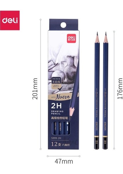 2h-3pcs Delı Profesyonel Ahşap Eskiz Çizim Kalemi 3h 2h 2b 3b 4b 5b 6b 7b 8b 9b 10B 12B 14B Ahşap Boyama Kalemleri Kırtasiye Kaynağı (Yurt Dışından)