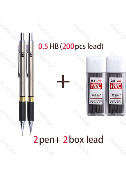 2 Kutu 0.5 2b Kurşun Kaymaz Kavrama Mekanik Kurşun Kalem Tam Metal 0.5 Mm/0.7 mm Profesyonel Boyama Yazma Okul Malzemeleri Kırtasiye Kalemler (Yurt Dışından) modelleri