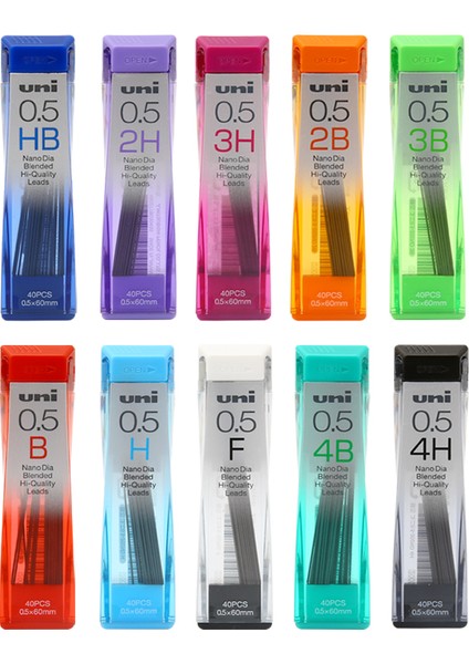 0.5mm 4f 4 Adet/grup 0.3/0.5/0.7/0.9mm Nano Dia Yüksek Kaliteli Mekanik Kalem Uçları Yedekler Kırtasiye Malzemeleri Japonya'da Yapılan (Yurt Dışından)