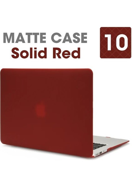 Mat Katı Kırmızı Eski AIR13 A1369A1466 Apple Macbook Macbook Için Laptop Çantası Air Pro Retina Yeni Dokunmatik Bar 11 12 13 15 Inç Sert Laptop Kılıfı 13.3 Çanta Kabuk (Yurt Dışından)
