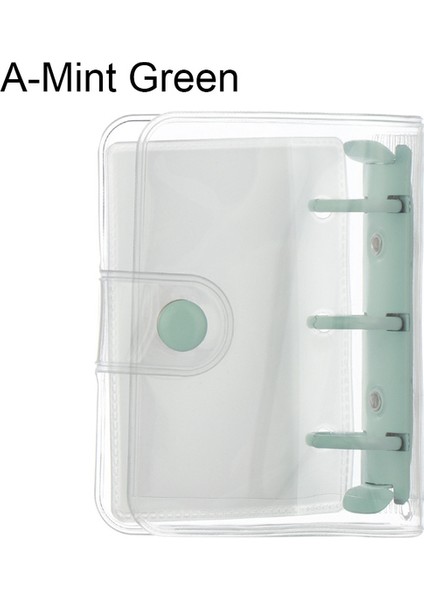 A-Nane Yeşili 3 Delik Mini Pvc Gevşek Yaprak Defter Kapağı Dergisi Gezgin Taşınabilir Dizüstü Gevşek Yaprak Bağlayıcı Kitap Klipsi Dolum Iç Sayfalar (Yurt Dışından)
