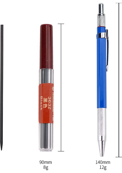 Viridis-2pcs Dededepraıse Pres Tipi Otomatik/mekanik Kurşun Kalem Yedekleri 2.0mm 36 Renk Yedek Renkli Kurşun Kalem Kurşun Kalın Kurşun/çekirdek/dolum (Yurt Dışından) indirimleri