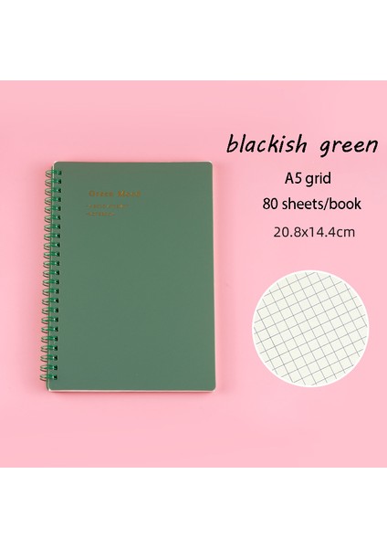Bej-A5 Izgara 1 Adet Günlük Kullanım Için Dayanıklı Defter Yazarlar Için Bobinli Defter Morandi Rengi (Yurt Dışından) modelleri
