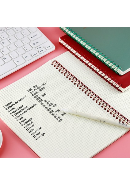 Bej-A5 Izgara 1 Adet Günlük Kullanım Için Dayanıklı Defter Yazarlar Için Bobinli Defter Morandi Rengi (Yurt Dışından) fırsatları