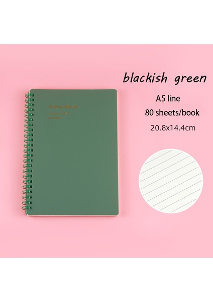 Bej-A5 Izgara 1 Adet Günlük Kullanım Için Dayanıklı Defter Yazarlar Için Bobinli Defter Morandi Rengi (Yurt Dışından) indirimleri