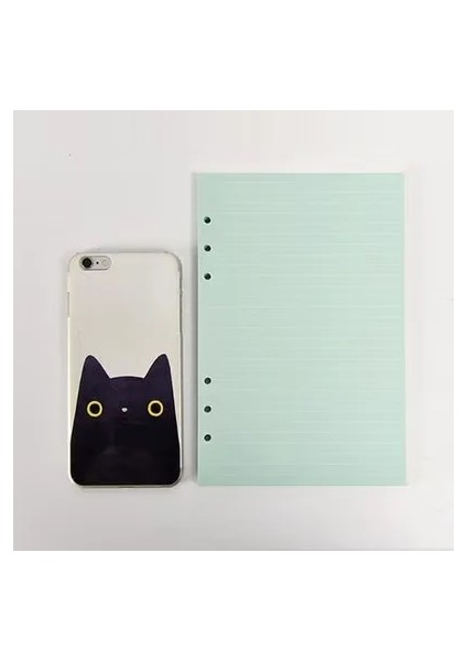 40 Sayfa Izgara Mavi A5 14X21CM A5 A6 Gevşek Yaprak Defter Dolum Kağıdı 40 Sayfa Renkli Sayfa 6 Delikli Standart Ciltleyici Günlük Dergisi Gündem Kağıdı Okul Kırtasiye (Yurt Dışından)