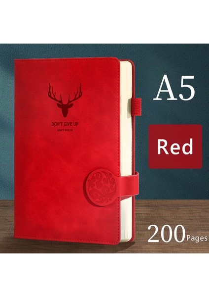 A5 200 Sayfa A5 A4 A5 Günlük Defteri 200 Sayfa Retro Planlayıcısı Ofis Çalışması Iş Not Defteri Yumuşak Deri Günlüğü Not Defteri Okul Malzemeleri Kırtasiye (Yurt Dışından)