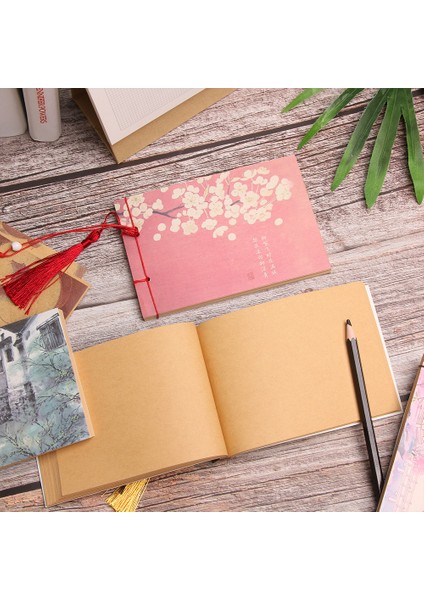 B Çin Tarzı Dizüstü Vintage Boş Not Defteri Retro Boyama Planlayıcısı Kitap Haftalık Dergisi Günlüğü Moda Kırtasiye Ofis Malzemeleri (Yurt Dışından) indirimleri