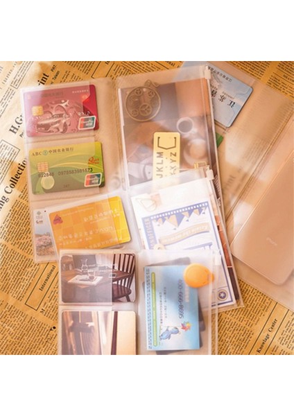 125X90MM Pvc Fermuarlı Çanta Midori Gezginler Için Dizüstü Dergisi Planlayıcısı Aksesuar Kart Tutucu Depolama Standart/cep/pasaport (Yurt Dışından) indirimleri