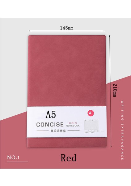 Red2 A5 A5 Klasik Defterler, 160 Sayfa, 80GSM, Yazma Dergileri, Iş, Seyahat, Üniversite Için Mükemmel Not Defterleri, Günlük Plan Gündemi 2023/24 (Yurt Dışından)