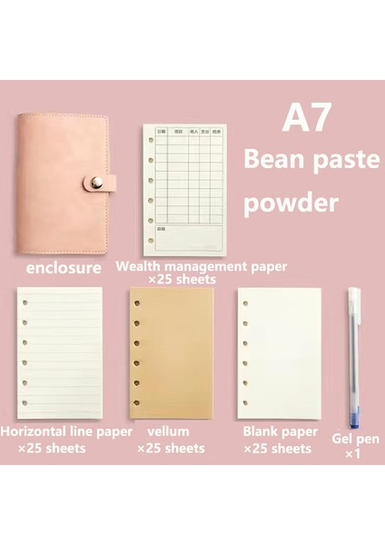 A7 DESEN11 A7 A7 Ayrılabilir Dizüstü Küçük Taze Japon El Kitabı Cep Kitabı Basit Toka Gevşek Yapraklı Defter Öğrenci Okul Malzemeleri (Yurt Dışından)